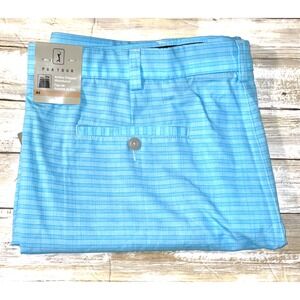 PGA Tour Golf Shorts Active Gripper Waistband‎ Ethereal Blue Mens Size 42